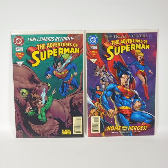 Adventures of Superman 10 Comic Lot Vol 1 507 518–526 DC 1993–95 BnB VG Plus - Picture 3 of 6